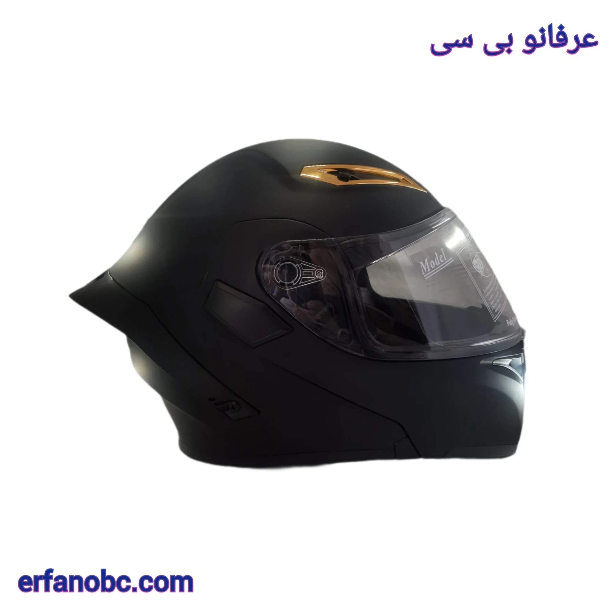 کلاه کاسکت فک متحرک گایک رنگ مشکی مات - تصویر 4