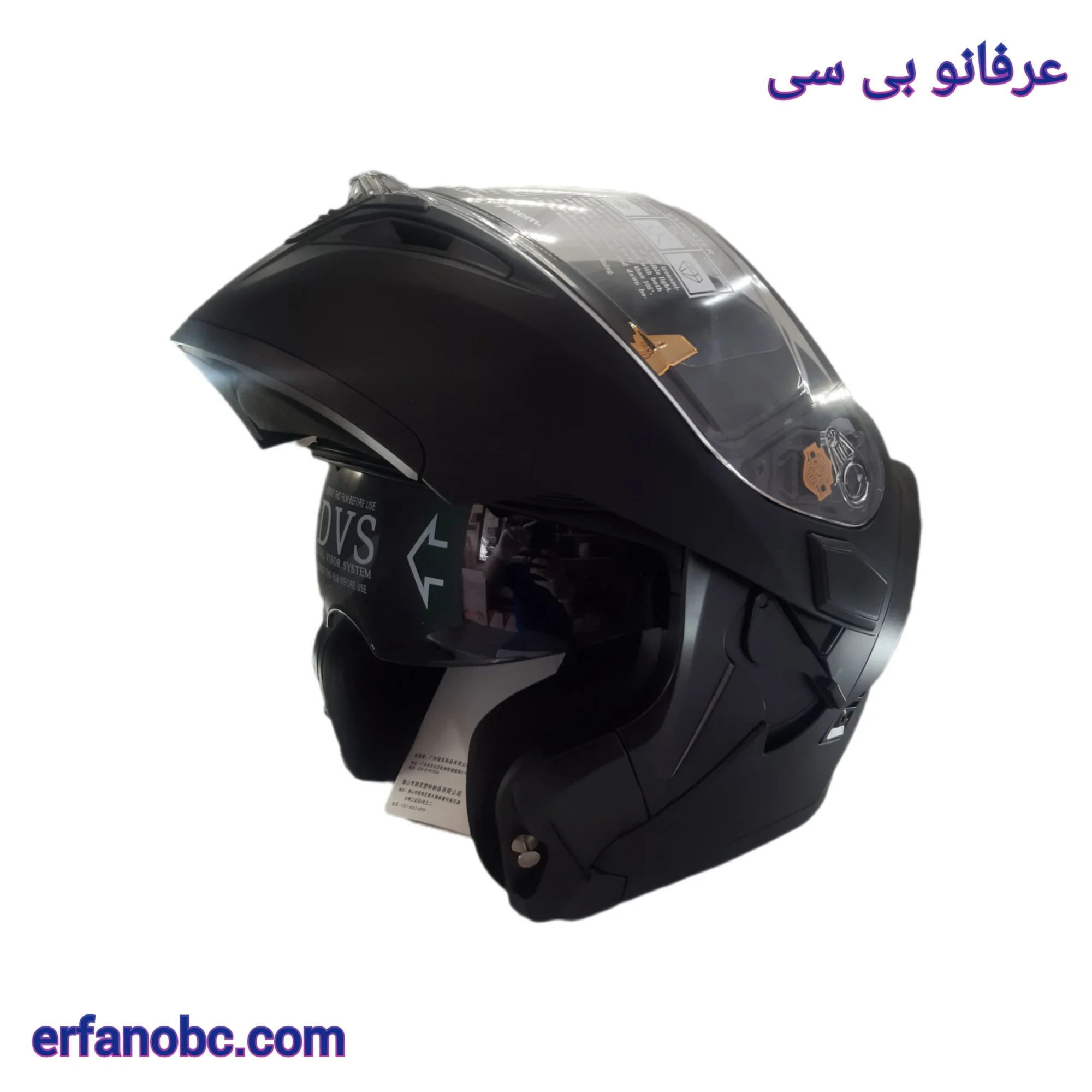 کلاه کاسکت فک متحرک گایک رنگ مشکی مات - تصویر 2