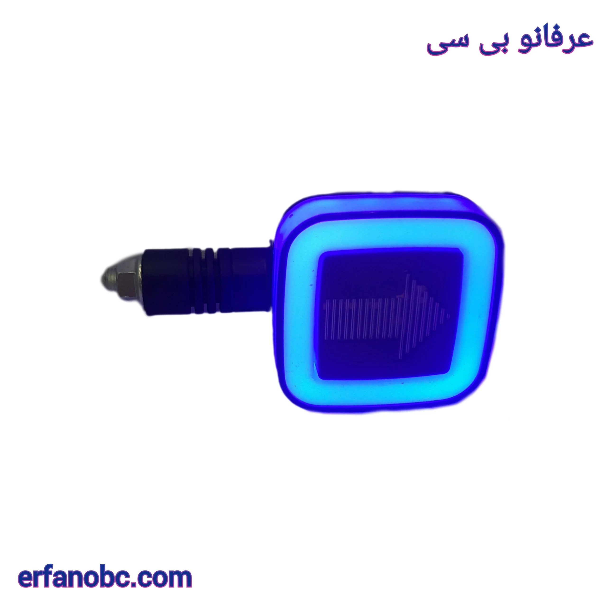 چراغ راهنما اسپرت نئون دار مدل ac_0825 رنگ زرد و آبی بسته 2 عددی